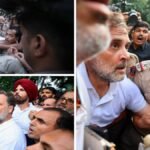 PM आवास प्रदर्शन: पुलिस की जबर्दस्ती खींचतान में राहुल गांधी के नाक से निकला खून, वीडियो और तस्वीरें वायरल